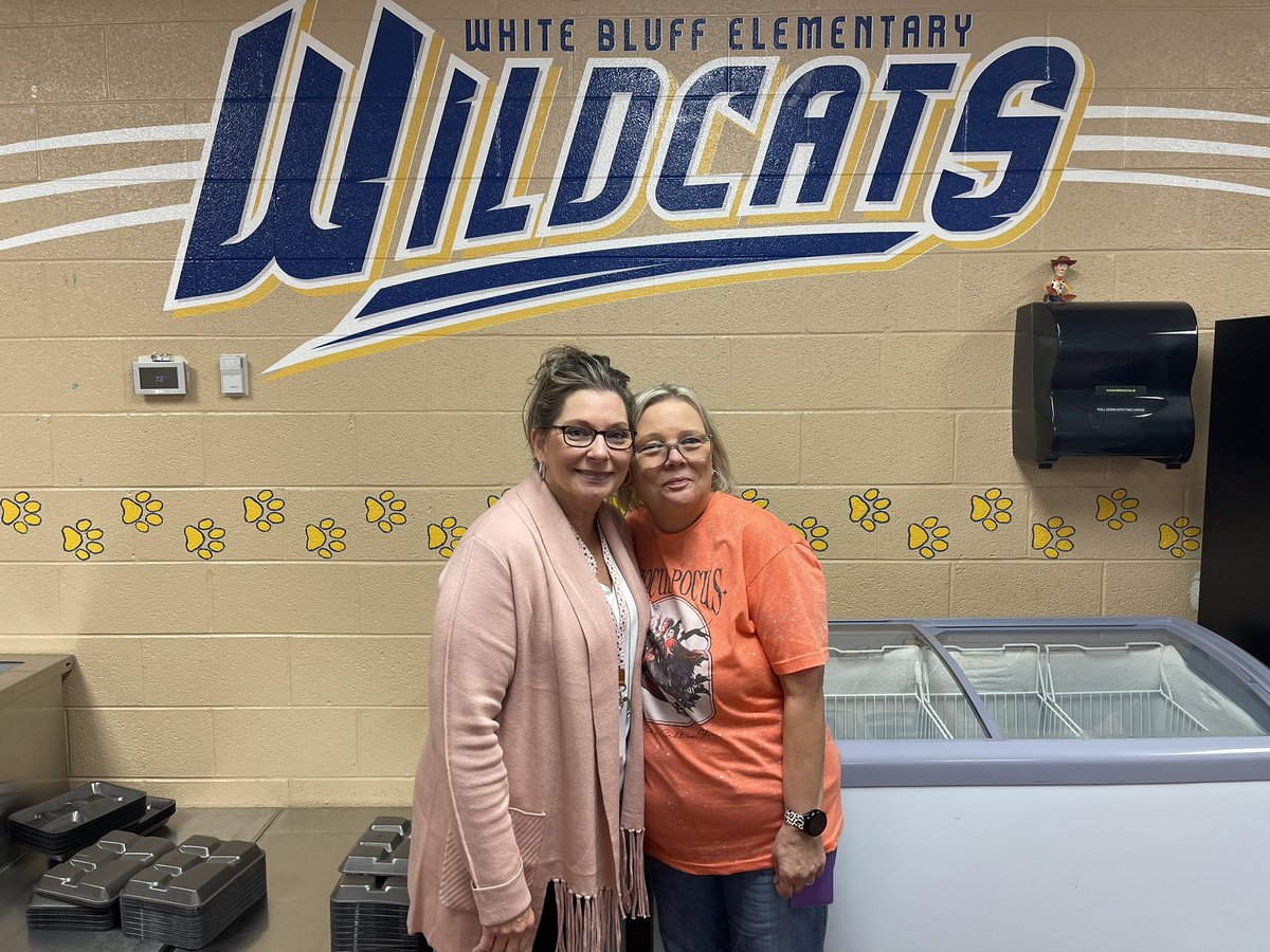 Thank you Janice Taylor and your cooking staff for serving our students with great food at White Bluff Elementary