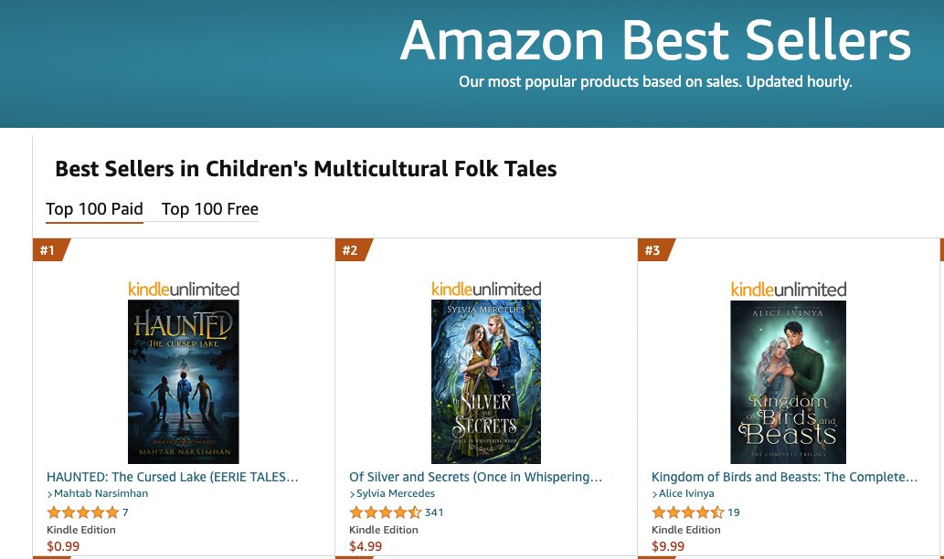 Woohooo!!! HAUNTED is the bestseller in Children's Multicultural Folktales in the US. I could get used to this...🤩 #mglit #spooky #halloweenread #adventurestories #GhostAdventures #folklore #middlegrade #fantasy