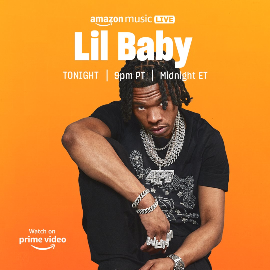 'It's Only Me' on repeat all day 🔥 #amazonmusiclive kicks off with @lilbaby4PF and @2chainz TONIGHT on @primevideo
