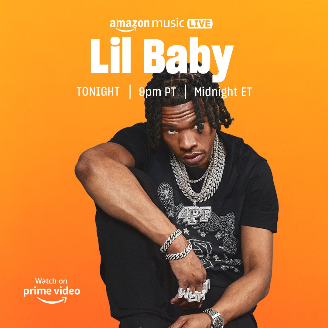 amazonmusic's tweet photo. "It's Only Me" on repeat all day 🔥 #amazonmusiclive kicks off with @lilbaby4PF and @2chainz  TONIGHT on @primevideo https://t.co/D3eOopVZ92