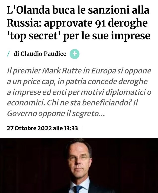 ladyonorato's tweet photo. I governi degli altri Paesi membri non hanno intenzione di inimicarsi oltre la propria Confindustria e - pur nella pantomima Russofoba - si ingegnano in ogni modo per salvare le imprese. Forse i loro industriali sono più “aggressivi” dei nostri?… https://t.co/4IwbjtrYon
