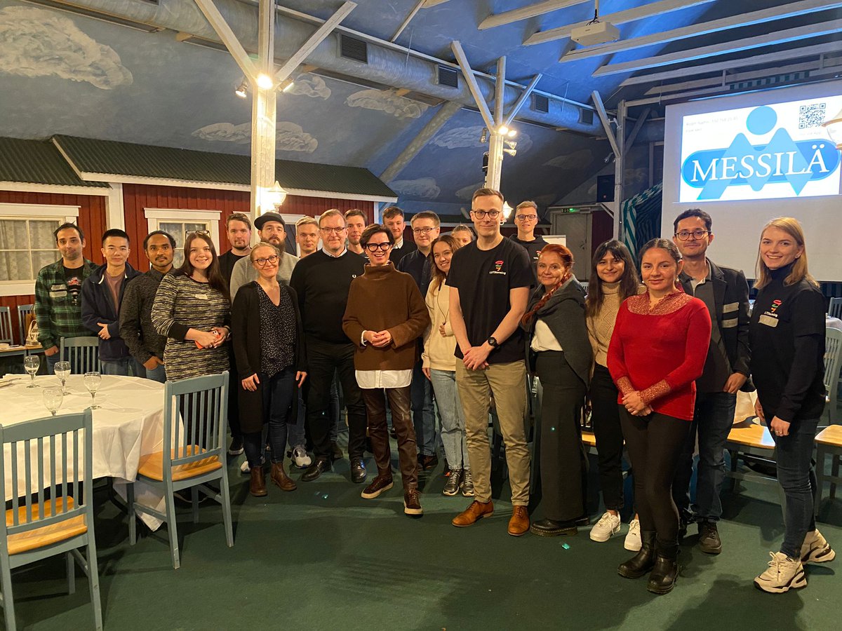 JaakkoMetsola's tweet photo. I do not often perform but when I do, I do it with style = Sami Sykkö and other @UniLUT  bright minds.

We had a great #LUTStorming event at Messilä, brainstorming new research initiatives and commercial ideas. #slushherewecome https://t.co/KIETBHdgnX