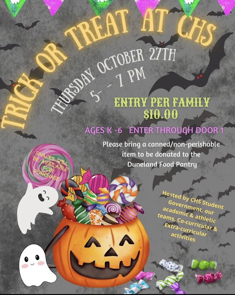 COME ON OUT! SANDSCRIPT HAS GREAT CANDY, AND WILL FEATURE A TEAL PUMPKIN THIS YEAR WITH TRINKETS FOR NON CANDY EATERS!!

Reminder: Flyer is incorrect as GRADES K-6 are welcome!