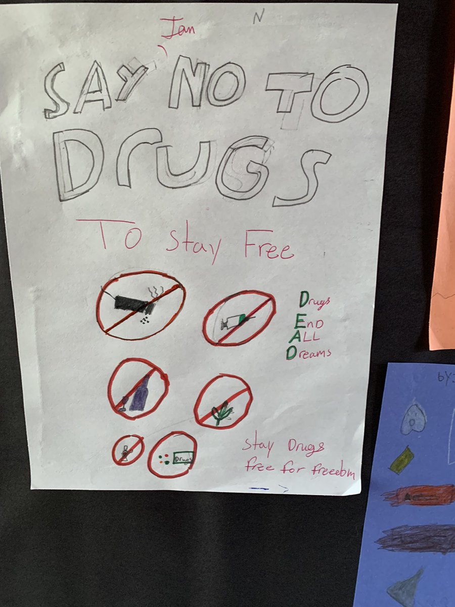 DrLaura1959's tweet photo. We say “NO” to drugs!@MWEStigers @CCSElemEd @MrDustinBest @KaseyNorthrop https://t.co/EEkHqqg9sb