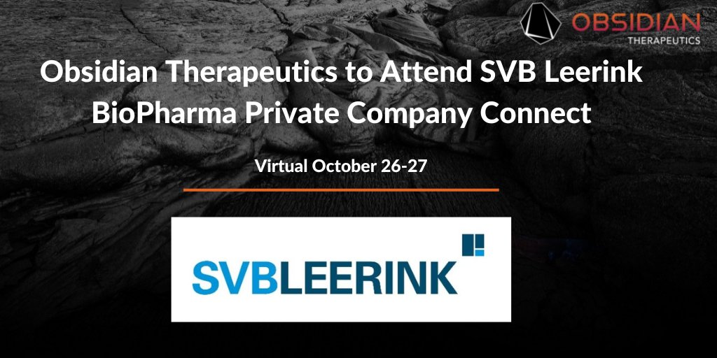 #InvestorConference - Our management team will be attending the @SVBLeerink Biopharma Private Company Connect virtually October 26 –27.