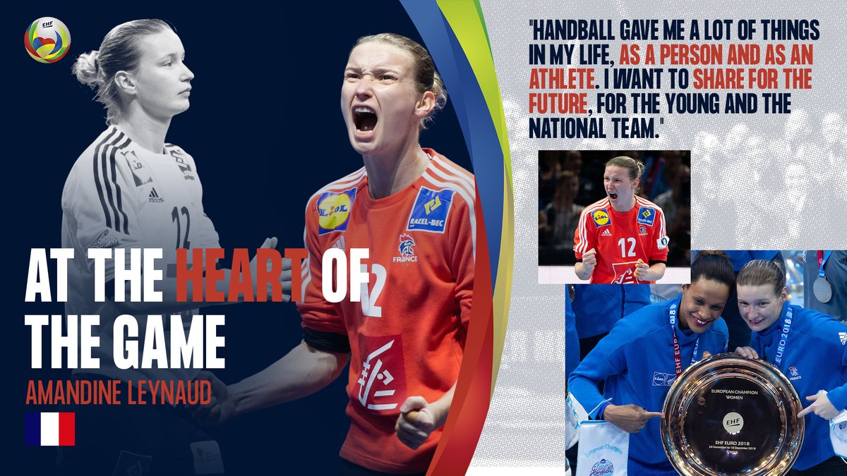 𝗔𝘁 𝘁𝗵𝗲 𝗛𝗲𝗮𝗿𝘁 𝗼𝗳 𝘁𝗵𝗲 𝗚𝗮𝗺𝗲 ❤️ If someone knows gold, it's her!🥇 Now as @FRAHandball goalkeeper coach, Leynaud shares with heart her undisputed experience! 💪 Read her interview: eurohandball.com/en/news/en/wom…