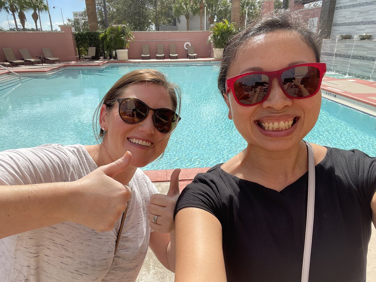 WonMLeeMD's tweet photo. #AAHCM conference ready and vitamins D replete in Orlando with Rory Silvia - our unstoppable and unbeatable Operations Manager @BUgeriatrics #homecaremedicine https://t.co/ck6kmrrgws