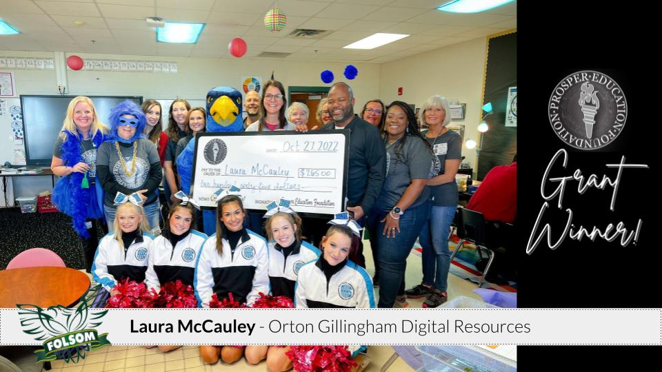 ProsperISD's tweet image. Congratulations to our Folsom Teacher Grant winners! Carrie Buck and Lisa McCauley! They are bringing Cricut Creativity and Orton Gillingham Digital Resources to Folsom students.  #ProsperProud #PEFTeacherGrants #FierceFolsom