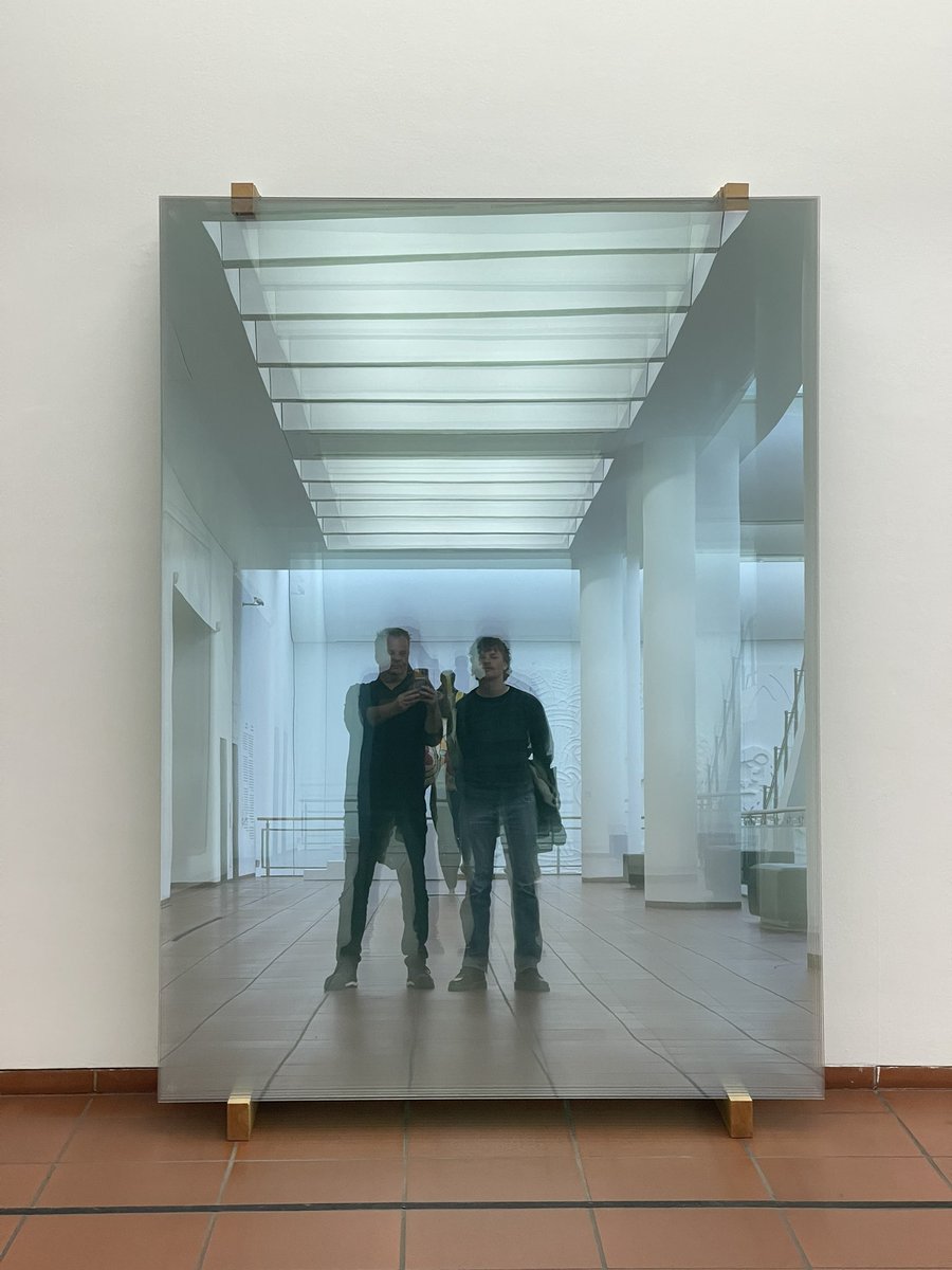 Father &amp; Son. <a href="/ludwigmuseum/">Ludwig Múzeum</a> #cologne #selfie #well #almost