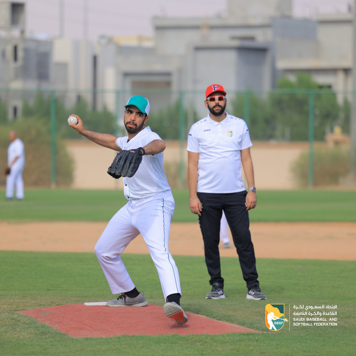 📸| جانب من المباراة الاستعراضية للفريق السعودي لكرة القاعدة بحضور رئيس #الاتحاد_كرة_القاعدة_والكرة_الناعمة و رئيس الاتحاد الدولي الذي اشاد بالمستوى المميز للأبطال متمنياً لهم التوفيق.