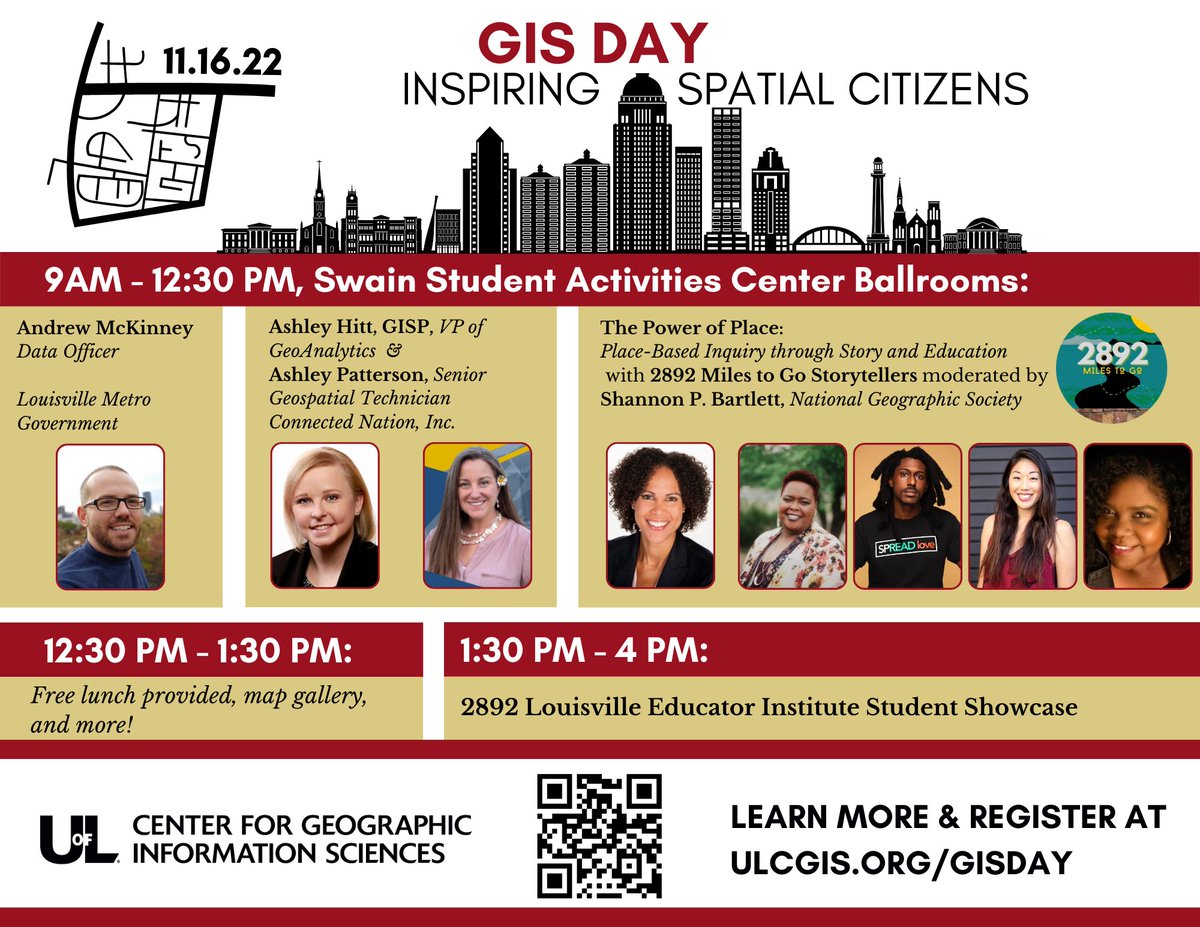 ULCGIS is proud to present #GISDay 2022 - Inspiring Spatial Citizens! We hope you will join us on November 16th for a celebration of the impact of GIS and spatial thinking in our communities! Details 👉ulcgis.org/gisday