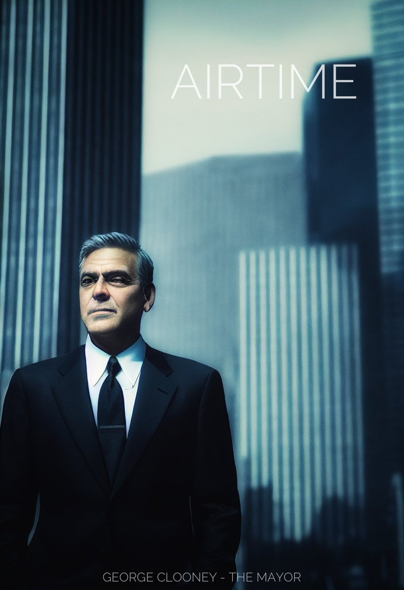 TheJmanArchives's tweet photo. Starring George Clooney as The Mayor.  #aiart #aigeneratedart #midjourney #midjourneyAi #midjourneyart https://t.co/dKQqkfugqg