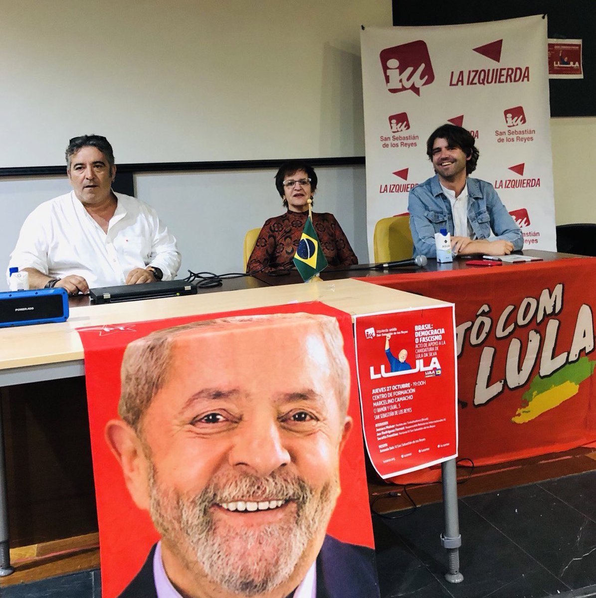 Las elecciones del domingo en Brasil son determinantes para todas y todos. Sólo Lula es garantía de avance en derechos y de lucha por un planeta habitable. Gracias a las compañeras de @iusanse por organizar este acto. #LulaPresidente #BrasilDaEsperança