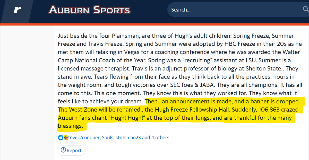 Message Board Geniuses on Twitter "The year is 2039 and Auburn fans