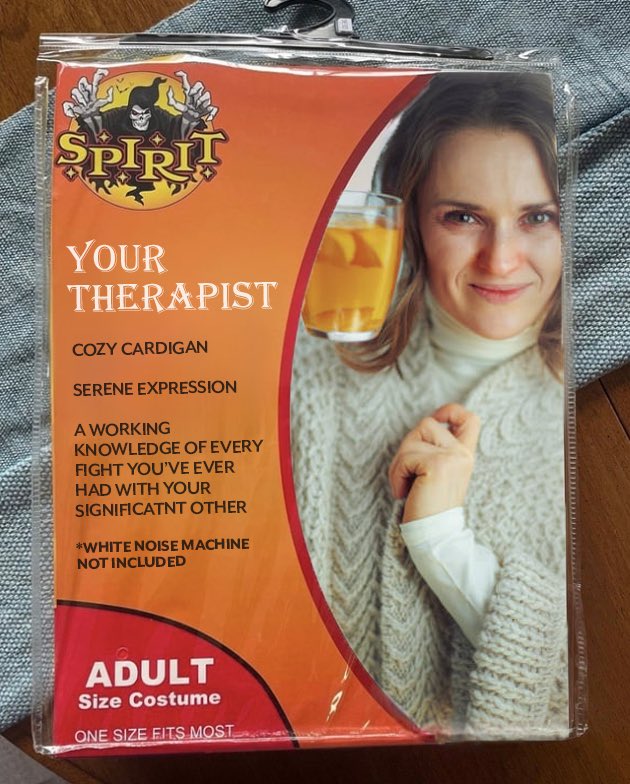 ResourceGroupMD's tweet image. Dress up as your favorite scare-apist this year with our favorite new costume from #SpiritHalloween! 😄🎃 #SpiritHallowmeme #TherapistTwitter #TherapistsConnect #mentalhealth