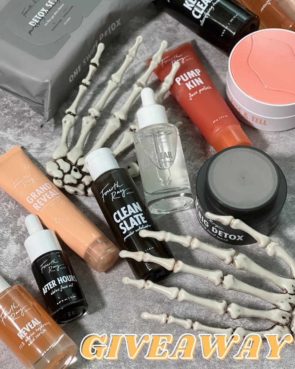 FourthRayBeauty's tweet photo. 🎃 #GIVEAWAY 🎃 TWO (2) lucky winners a $75 e-gift card to https://t.co/gOh7fVi0eG 👻

HOW TO ENTER:
1. Follow @fourthraybeauty
2. Like this post
3. Retweet this post

Ends on 10/31 12pm PT. Sweepstakes is only open to residents of the continental US + DC, 18 years or older. https://t.co/fPmYOp9s0h