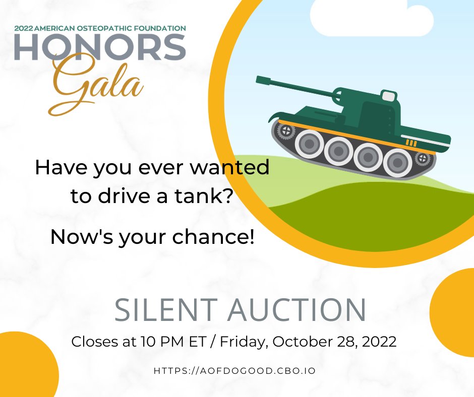 AOFDOgood's tweet photo. The 2022 AOF Honors Gala Silent Auction is open! Head over to https://t.co/osIB39Zf4H to register and bid on items.  #AOFDOGood #AOFHonorsGala #wehavetanks https://t.co/Ubw1o3F0B8