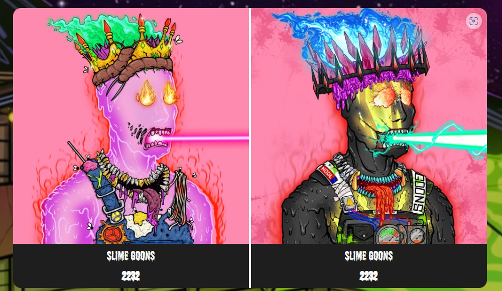 GlouThomas's tweet photo. @Crouserrr #goonstakeover @SlimeGoonsNFT #goonification 
Cheers to Slimes!!! https://t.co/qleG6h7tSy
