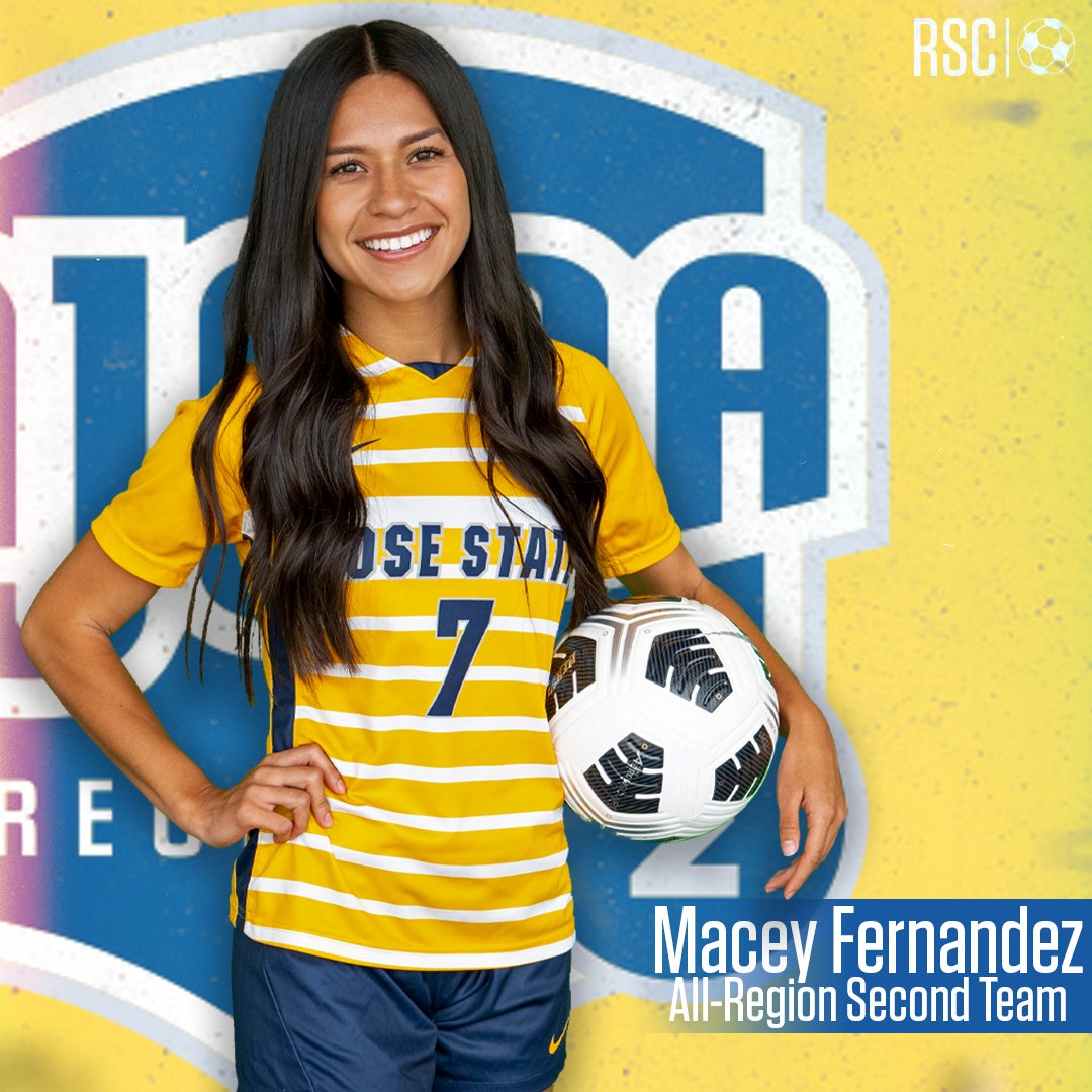 rscraiders's tweet photo. โฝ๏ธ| WSOC | Congratulations to Raider Women's Soccer midfielder Macey Fernandez on being selected to the NJCAA Region II All-Region Second Team๐
#iamaRAIDER | #RAIDERstandard https://t.co/YIdFRjGX7e