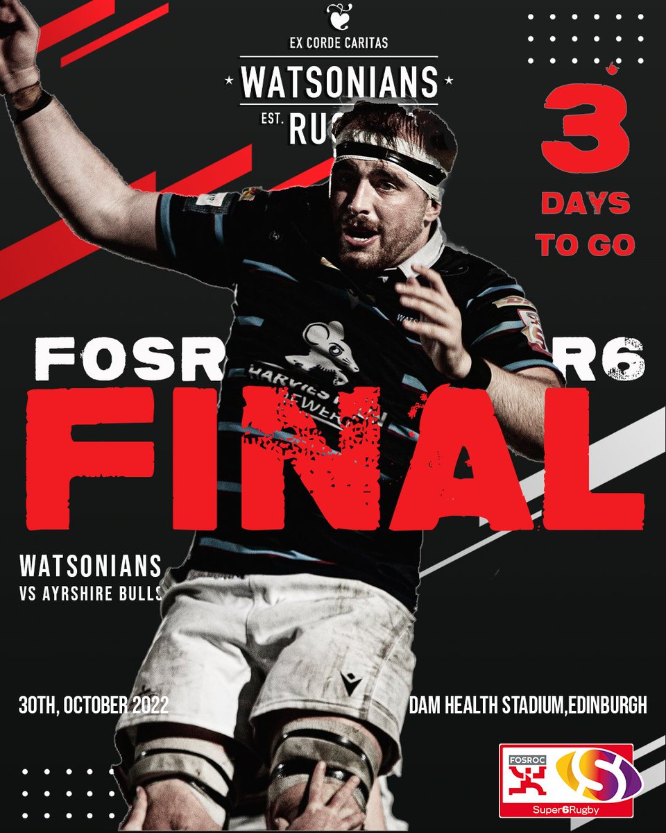 WATSONIANFC's tweet photo. The weekend is nearly here.  Get your tickets for Sunday's FOSROC Super6 Final here:

https://t.co/JTDz1qRReB

#Watsonians #ExCordeCaritas #BleedMaroon #Super6Final

@HarviestounBrew @Insurepairuk @SutherlandIFA @qmile_edinburgh @dhlexpressuk #BuckstoneRoofing https://t.co/PQVdq2A7rc