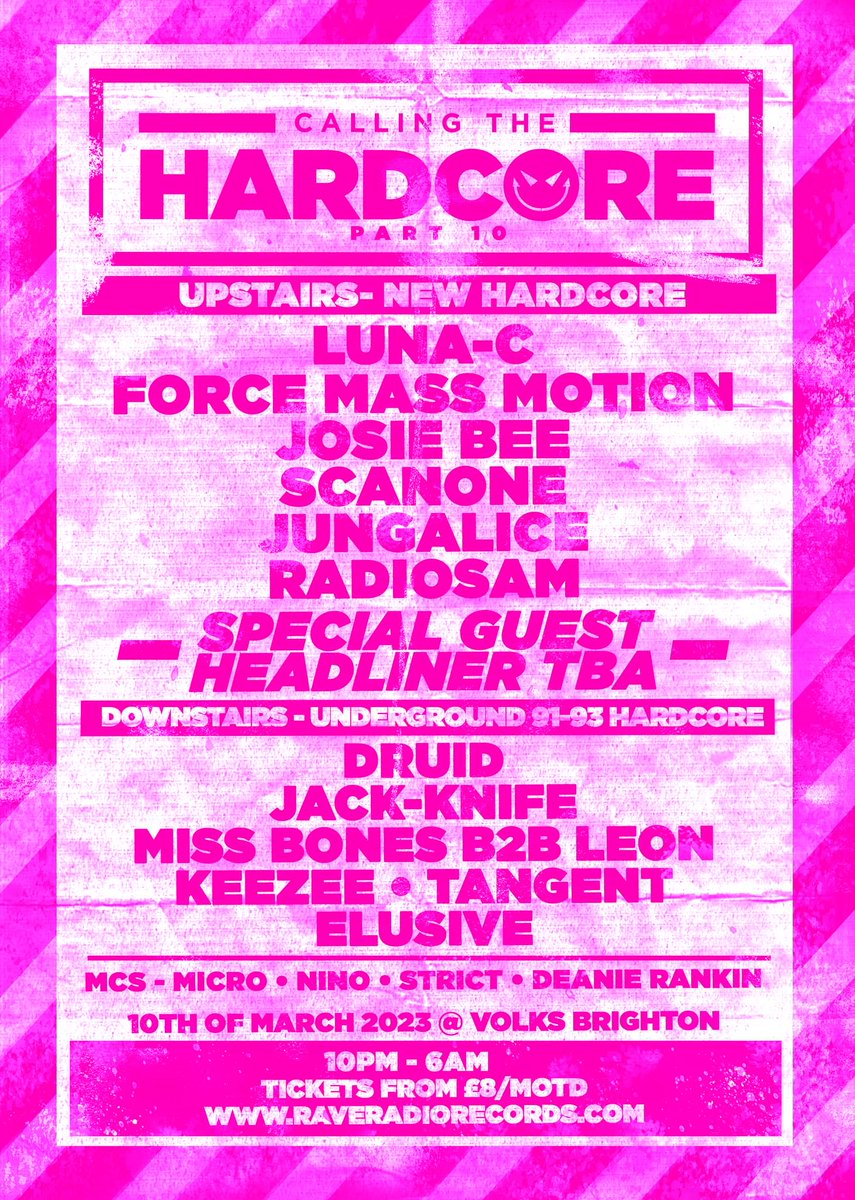 Our first event of 2023 has just launched! Wow! Proper love received is most grateful ❤️

For your early bird tickets head over to below link, they are selling super fast and at this rate we'll be raised to standard price in the next week or so!

raveradiorecords.com/product/callin…