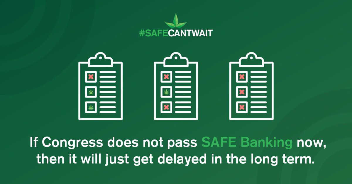 #Reality: If we do not pass #SAFEBankingNOW, the possibility of not having ANY reform for 2 or more years increases. #SAFECantWait