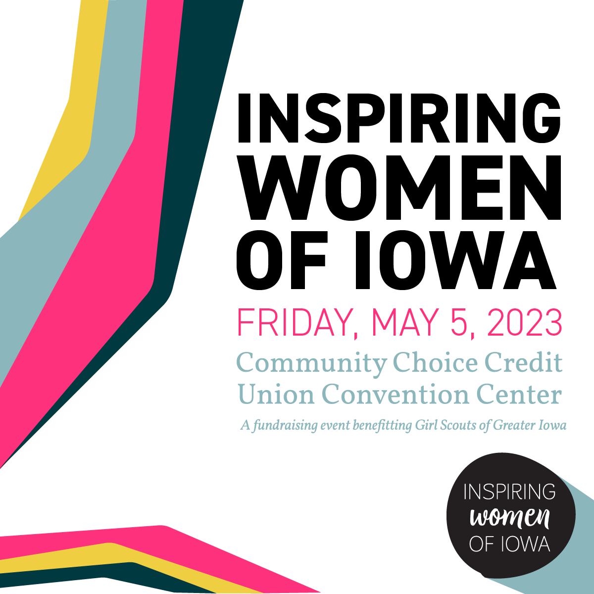GSGI's tweet image. We are excited to announce nominations are NOW OPEN for the 2023 Inspiring Women of Iowa Event! Finalists are chosen from nominations submitted by you. Find out more information and nominate someone today at inspiringwomenofiowa.com 🖤
Nominations close November 21, 2022