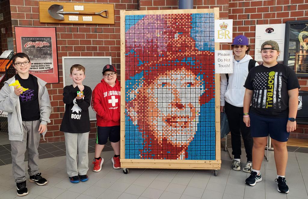 First mural of the year! #cubing #rubikscube #nmslancerslead