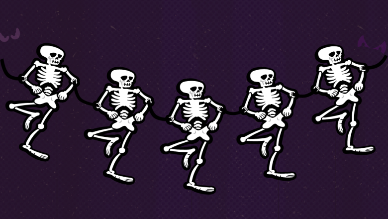 Skele-brate Halloween in style with your very own Skeleton Dance garland! Learn how to make one: di.sn/6007MUFsR