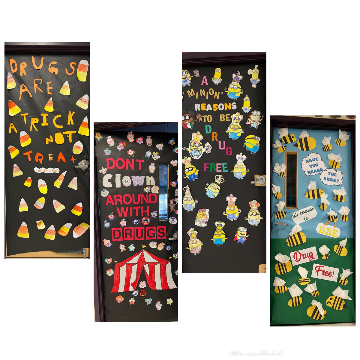 live2makechange's tweet photo. Red Ribbon Week door decorating for the win! @ParkwoodHill https://t.co/bWJcbGTKon