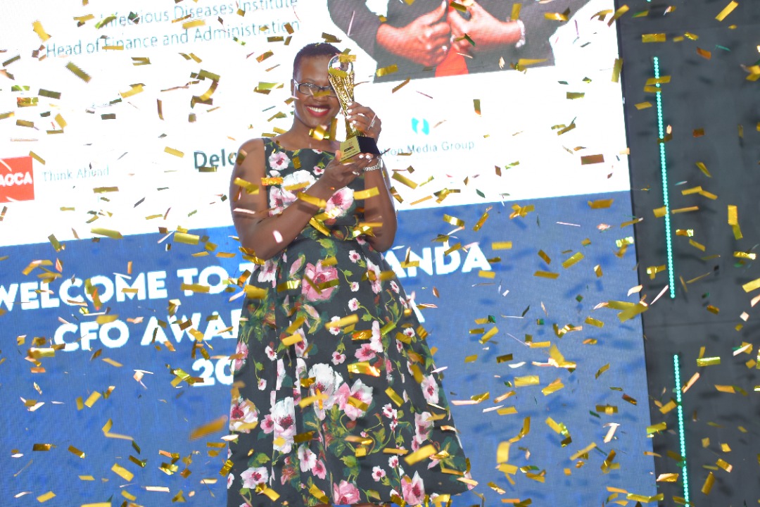 CFO OF THE YEAR AWARD 🏆 goes to Susan Lamunu Shereni, Head of Finance and Administration @IDIMakerere 💫🥳💫🥳💫Congratulations!!!