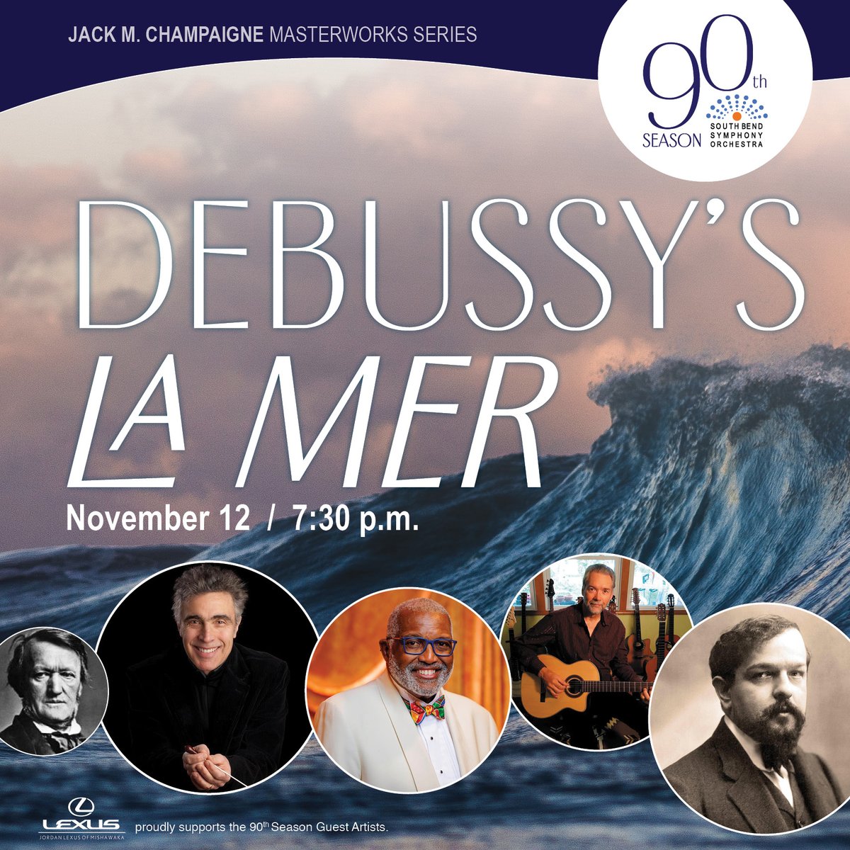 Join us for the shimmering play of water in this evening of flowing sounds. Debussy’s “La Mer” traverses from serene, clear waters to the terrifying power that the sea holds, bringing the evening to an awe-inspiring finale!

Get your tickets here!
bit.ly/3RDaEKT