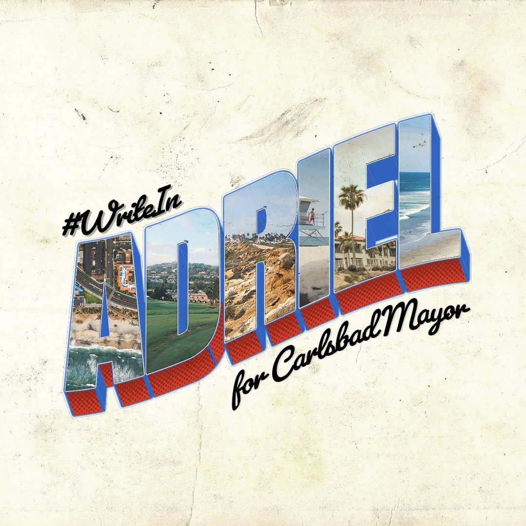 adrielhampton's tweet image. You always have a choice. #WriteInAdriel for Carlsbad Mayor.