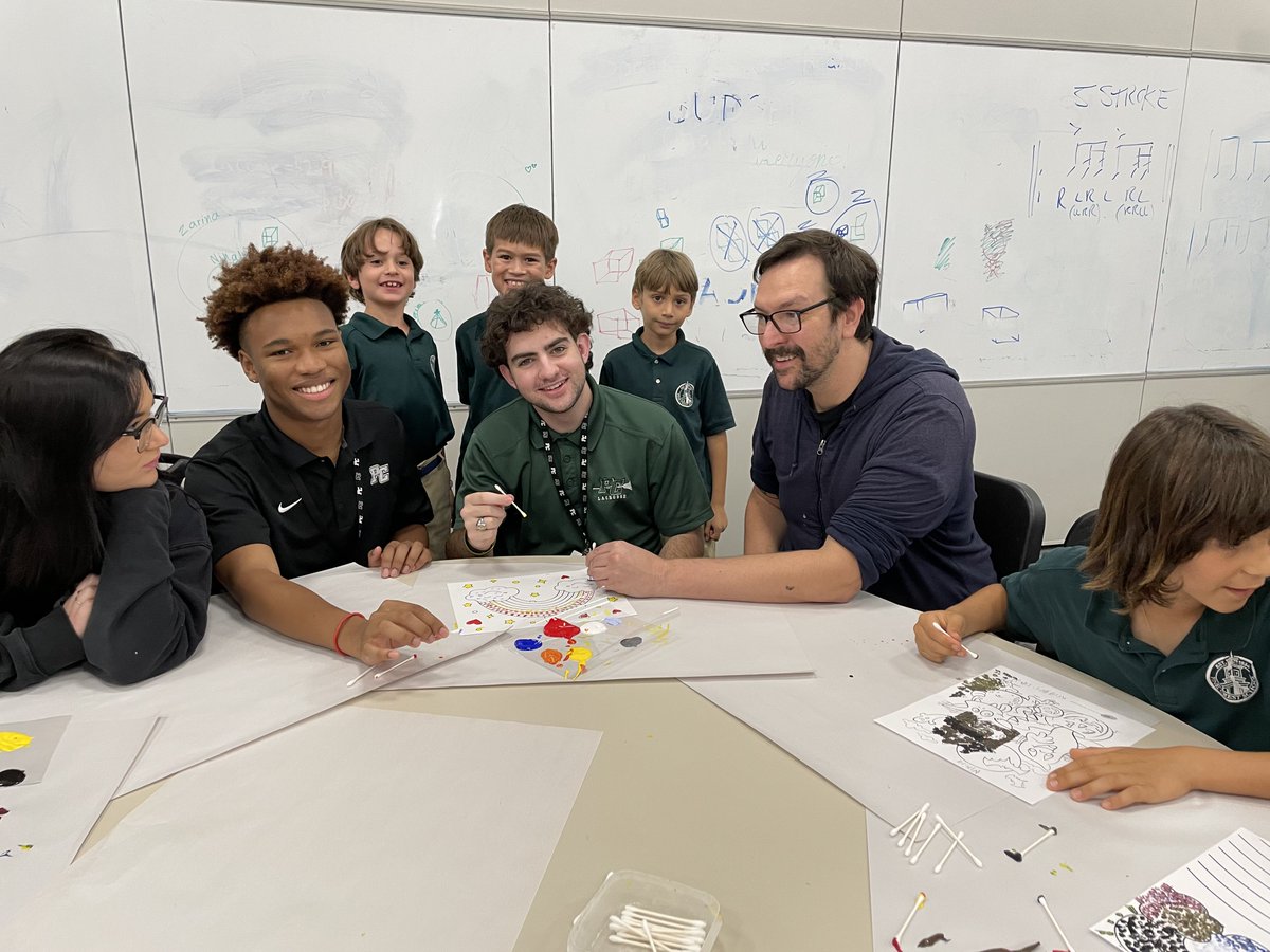 PineCrestArts's tweet image. #PCUpperSchool Post AP Art Seminar students spent three days with #PCGrade2 during their art special. Students worked together using different painting techniques. #PCVisualArts #PC2023