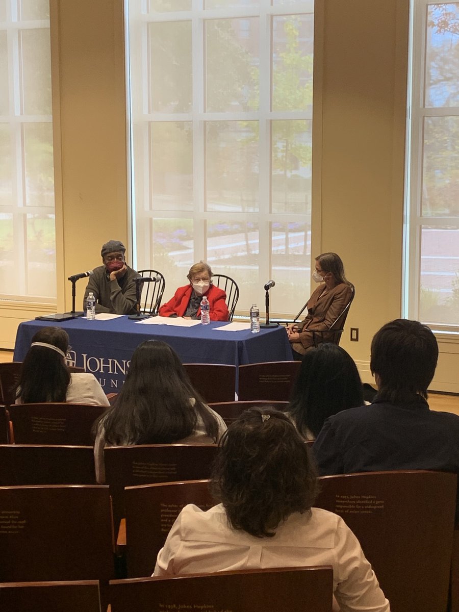 jhu_cq's tweet photo. As we live on in a tough ever-changing world, we face questions on how we live, our rights as a citizen, our speech and our democracy. A fruitful session with Senator Barbara A. Mikulski answers some of those hard questions with her experience with the Baltimorean highways. https://t.co/E2u3GUYl1b