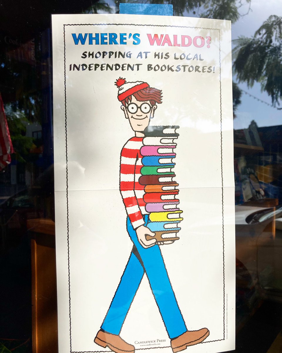 We should all be like Waldo! Especially if you are shopping @laplayabooks where your indie booksellers love to give book recommendations!