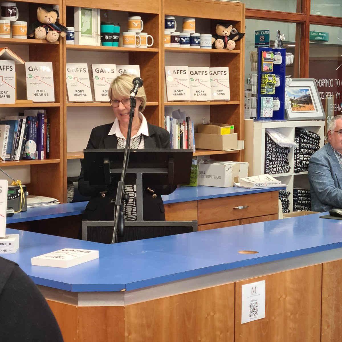 A great night last night hosting the launch of Gaffs by @RoryHearne. There was such a great buzz in the shop with great input from the <a href="/MaynoothUni/">Maynooth University</a> audience. This books makes a complex subject so accessible. It is no surprise it has been shortlisted for an <a href="/AnPostIBAS/">An Post Irish Book Awards</a> award