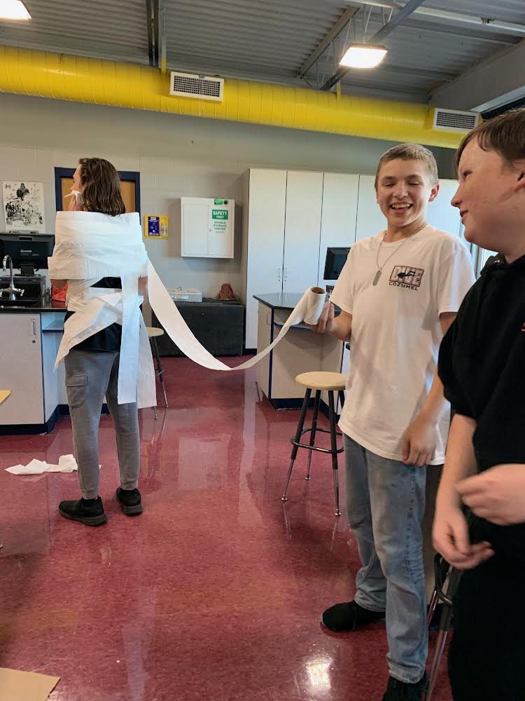 Mr. Bourn’s freshman seminar had a surprise Halloween party today thrown by their Link Leaders. So much fun!