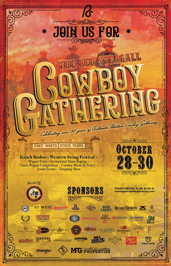 Saddle up for The Red Steagall Cowboy Gathering, starting tomorrow! #redsteagall #cowboygathering #stockyards