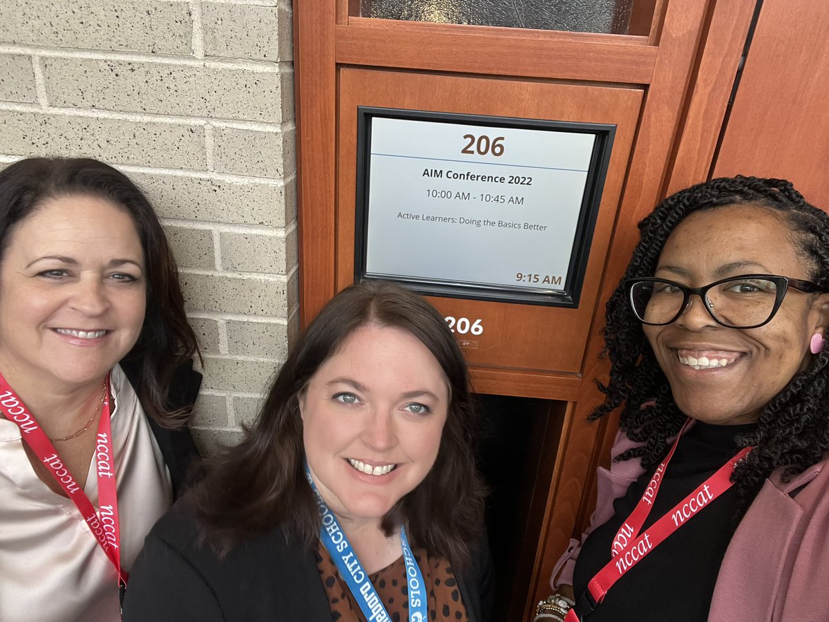 Our presentation, “Active Learners: Doing the Basics Better” was so much fun! Thank you to the best audience to ever do it at #AIMConference22! We had a packed room filled with great ideas and a willingness to learn. 
<a href="/AsheboroSchools/">Asheboro City Schools</a> #ncdpi #AIM22