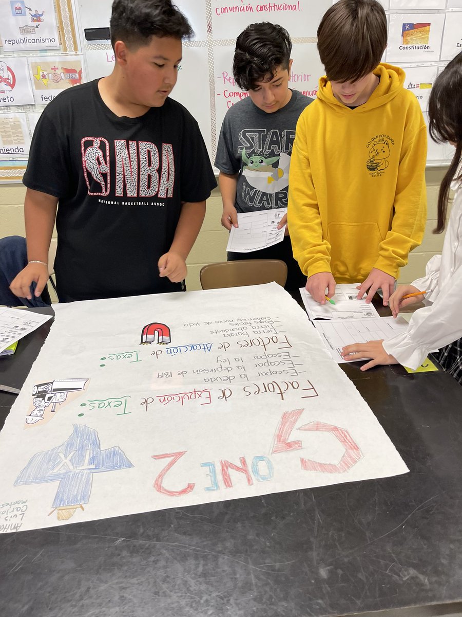 msmluna13's tweet photo. Student explaining Texas Pioneer life to his classmates! #GoneToTexas #SkyhawkPride #Studentbecomestheteacher #sehablaespañol #caminoLane #communicators #leaders https://t.co/v9YkBMLajq