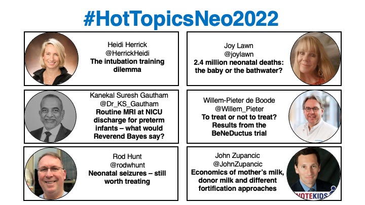 Join the #neotwitter community at #HotTopicsNeo2022! The 2022 program includes: @HerrickHeidi @joylawn @Dr_KS_Gautham @Willem_Pieter @rodwhunt @JohnZupancic Full program: ow.ly/9lmy50Lm1HS Registration: ow.ly/oZGj50Lm1HT @HotTopicsNeo @Nemours #neoebm #ebneoad