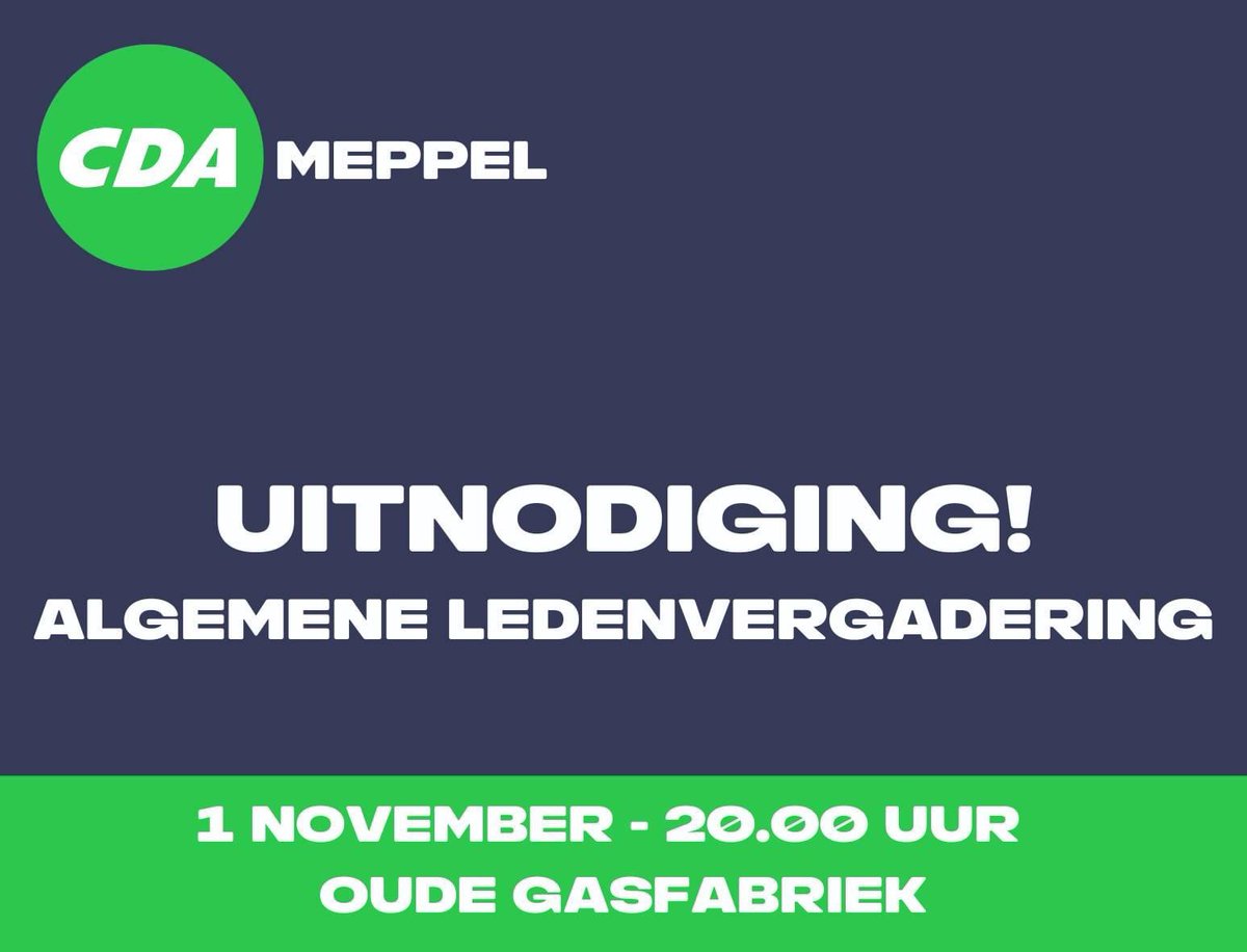 CDA Meppel tweet media