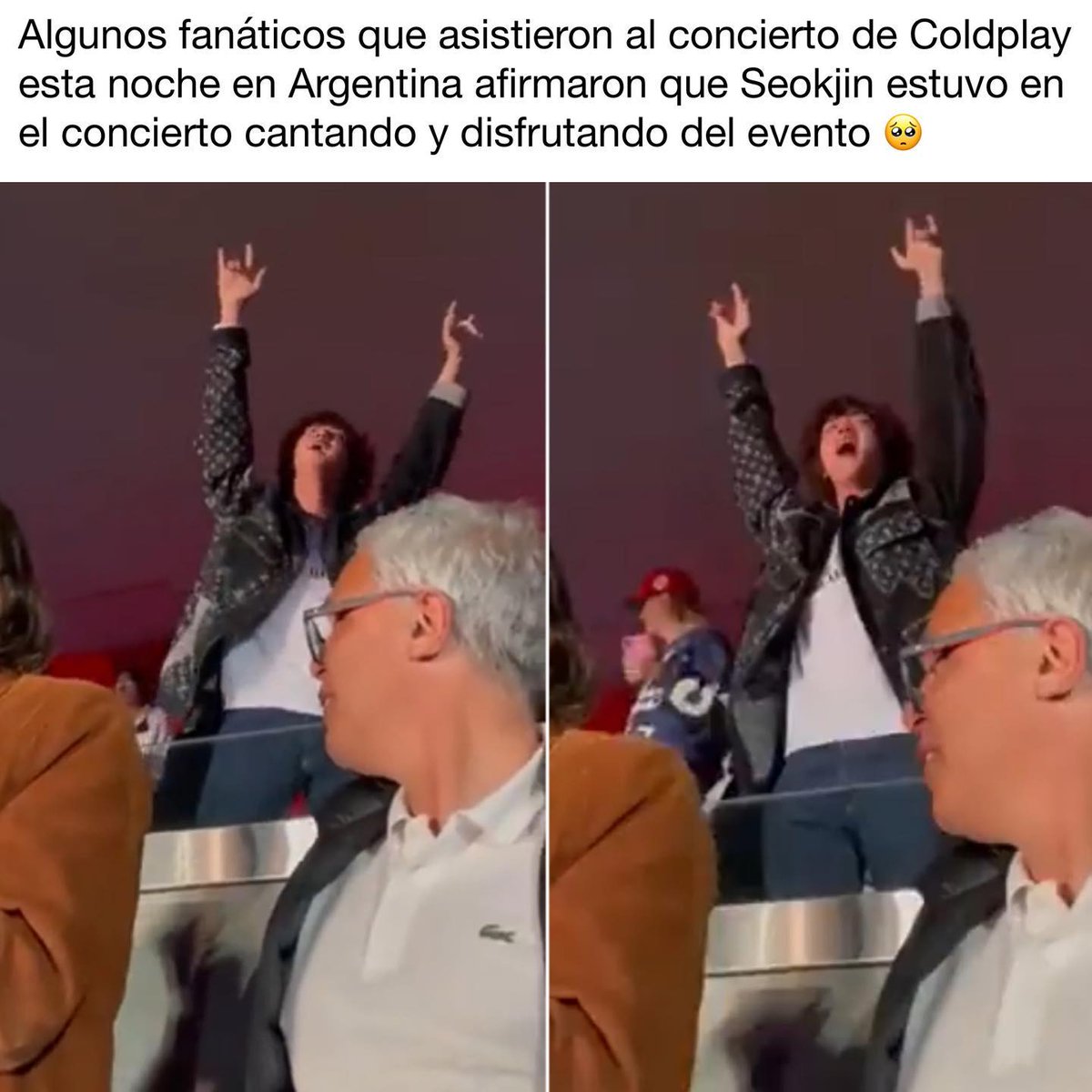 lamoni2242's tweet photo. Se imaginan estar serca de #SEOKJIN  
Y cantar a todo pulmón 
Ahhhhh más quisiera 
#Jin #bts #army #Argentina #💜 https://t.co/H4fygr1Tih