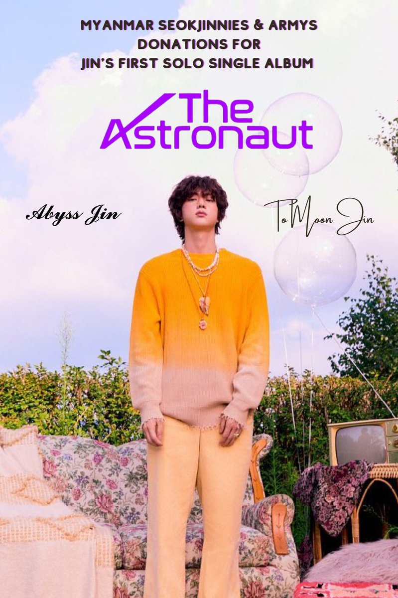 tomoonjin1204's tweet photo. We collected donations form Myanmar Seokjinnies &amp; ARMYs for supporting #Jin Solo Single Album #TheAstronaut 

26560.02 PHP was sent to @JinFunds

For the success of our Astronaut JIN 🐹

Hope this helps 🙇🏻‍♀️
Thank you all the donors for your support &amp; trusted us ♡ https://t.co/oM0XW5SL7o