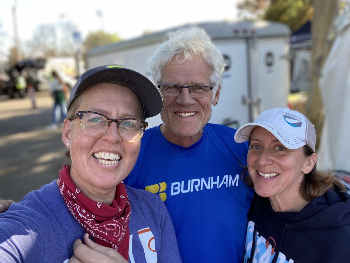 Who else was surprised to see <a href="/BurnhamBoat/">Burnham</a> owner Peter Kermond at <a href="/HOCR/">Head Of The Charles</a> last wknd?! The man survived a massive heart attack in Sept. so we stopped to say hi, check on his recovery &amp; ask abt sitting in boat slings. If you missed our IG Live w/Peter, watch: bit.ly/3SJgfjx
