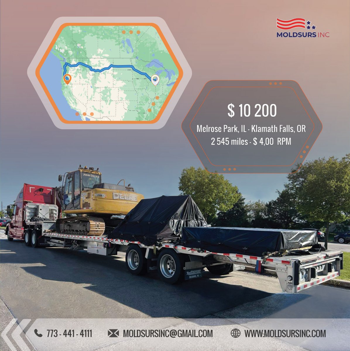 Be with us - be with the best!🥇
📞 Call us at: +1 773-441-4111
✉️ Or email us at: moldsursinc@gmail.com

#logistics #logisticssolutions #CDL  #freight  #truckdrivers #owneroperator