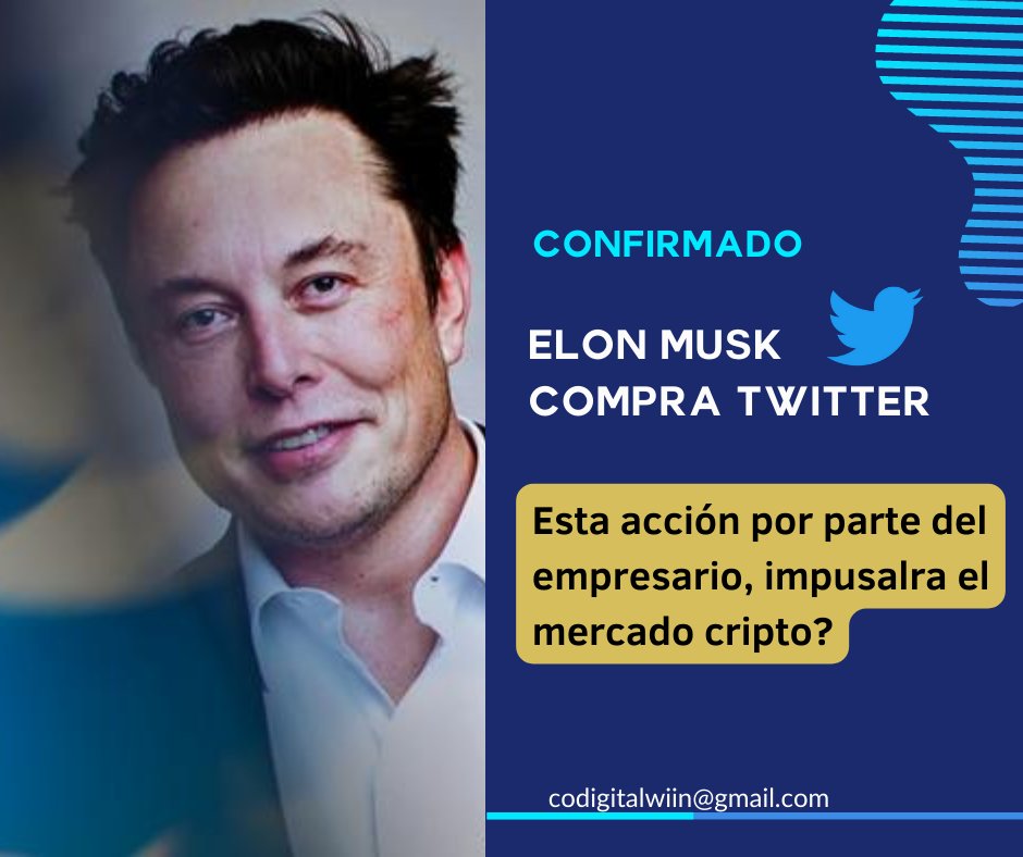 Codigitalwiin's tweet photo. #elonmusk #Twitter #bitcoin #criptomonedas 

Fuente 👉🏻 https://t.co/eXPzuNsVvg https://t.co/nPkMVOYgwd