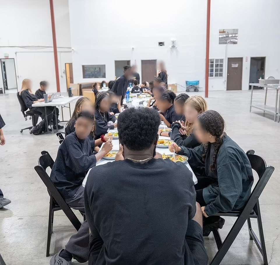Inside Kanye West’s Donda Academy. The school is unaccredited, and looks very cult-like, and is a dump. The school just erratically re-opened by West, one day after being closed by him. I’d suggest Child Protective Services and the Simi Valley Police check this place out.