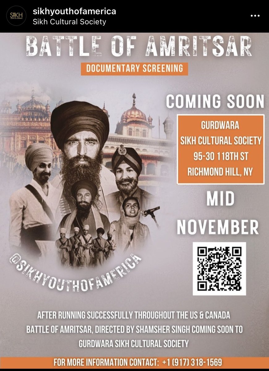 JungHindPunjab's tweet photo. #BattleofAmritsar screenings taking place in east coast of America see posters for locations. New screenings also added for Calgary, details on https://t.co/uMDiBDfuw5

#NeverForget84 https://t.co/VEVd3spVJc